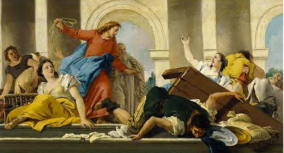 christ in temple with money changers