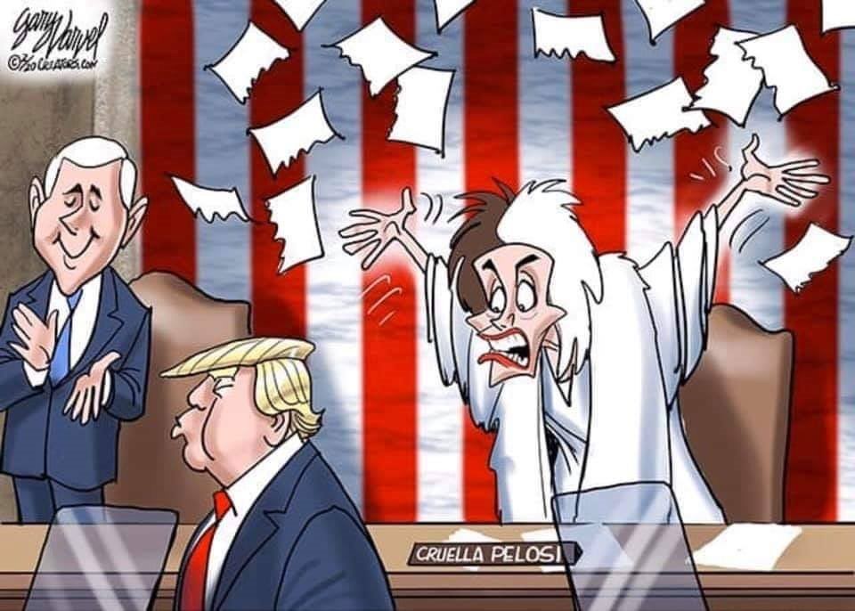 pelosi tears speech cartoon