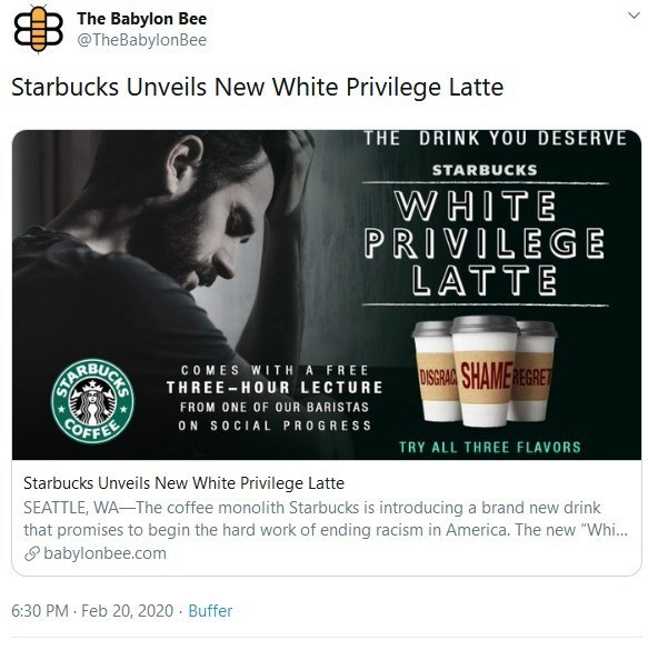 babylon bee starbucks