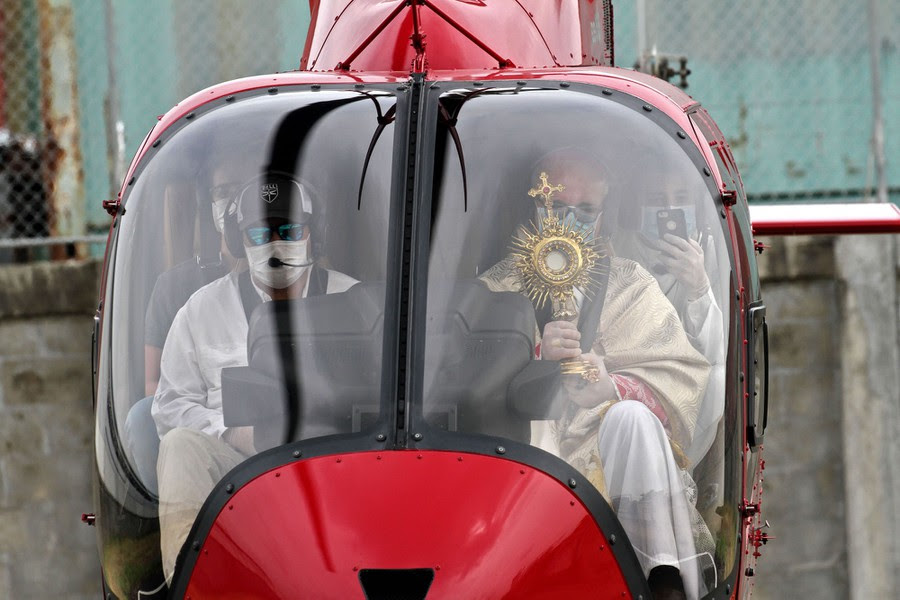masked pope