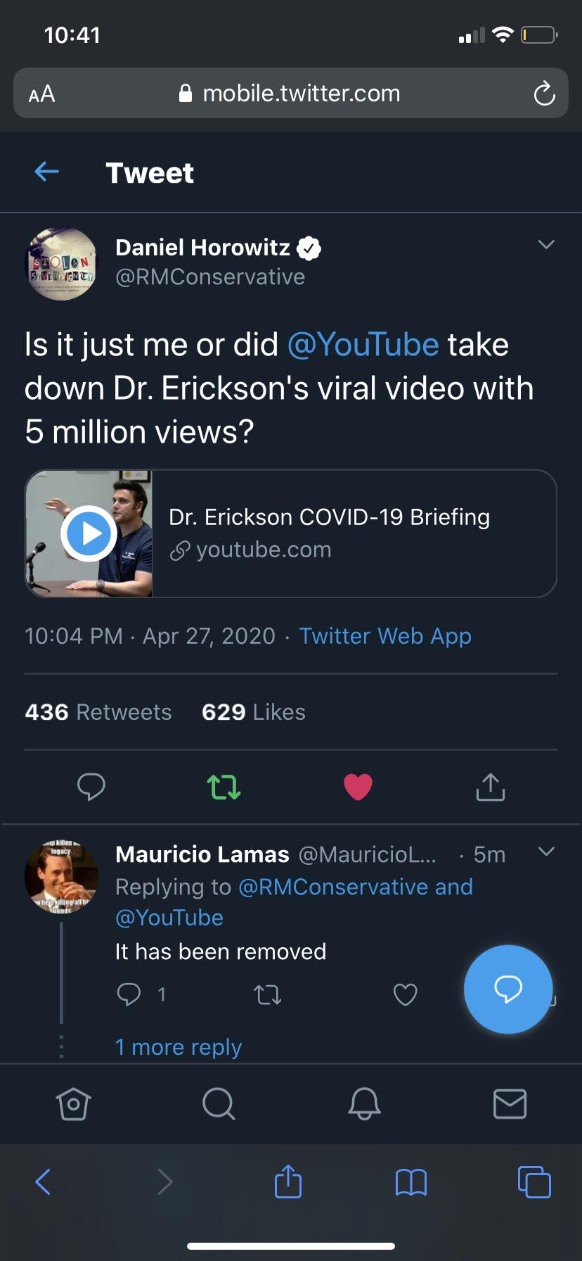 removed video