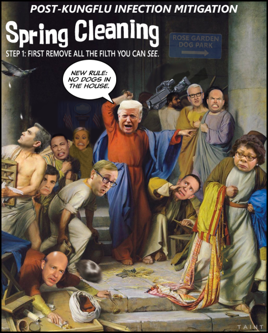 cleaning house trump