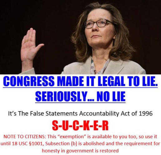 gina haspel lies