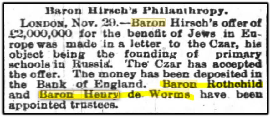 rothschild de worms