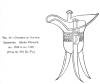 FIG. 24.CYATHUS OR CUP FOR<br> LIBATIONS. SHANG DYNASTY,<br> B.C. 1766 to B.C. 1122.<br> (From the <i>Poh Ku Tu</i>.)