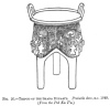 FIG. 26.TRIPOD OF THE SHANG DYNASTY. Probable date, B.C. 1649.<br> (From the <i>Poh Ku Tu</i>.)