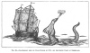 FIG. 68.SEA-SERPENT SEEN BY HANS EGEDE, IN 1734, OFF THE SOUTH COAST OF GREENLAND.