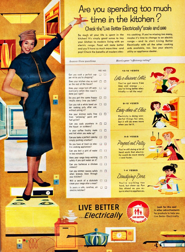 Vintage ad 1958 Live Better Electrically