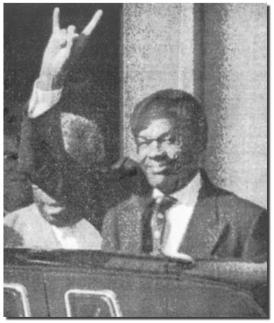 Marion Berry, then Mayor of the nation�s capital, Washington, D.C. Later arrested for cocaine possession, Mayor Berry once remarked, �Outside of the killings, Washington has one of the lowest crime rates in the country.�
